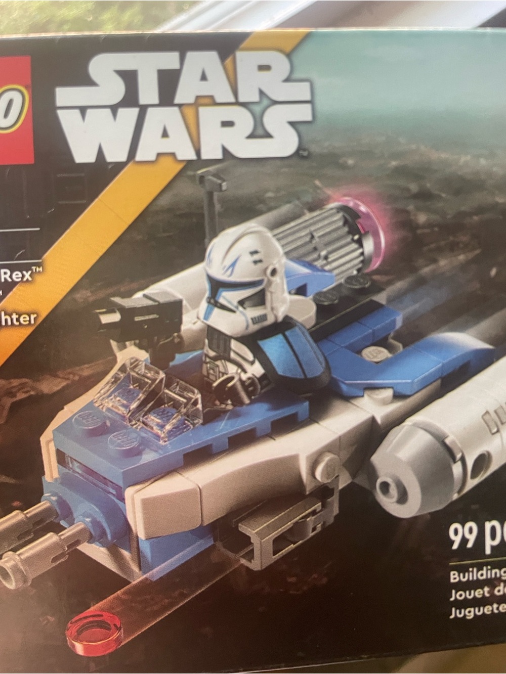 Star Wars Blue and White Clone Trooper Speeder Building Set